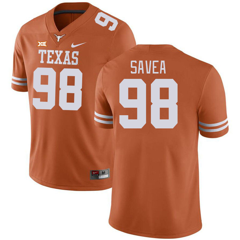 Men #98 Tiaoalii Savea Texas Longhorns College Football Jerseys Stitched-Orange